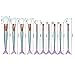 Vander Makeup Brushes Set 10pcs Mermaid Makeup Brush Cosmetic Brushes Eyeshadow Eyeliner Blush Brushes