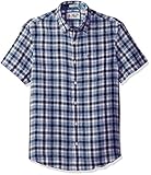 Original Penguin Men's Short Sleeve Linen Plaid