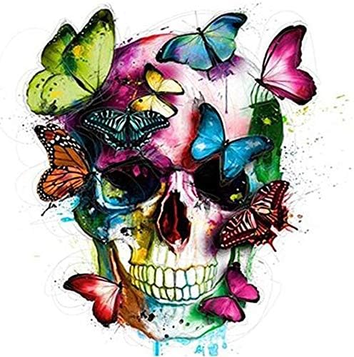 5D DIY Diamond Painting Kits for Adults Paint by Numbers Full Drills Rhinestone Embroidery Cross Stitch (Skeleton, 30x40cm)