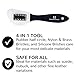 FootFitter Horsehair Shoe Shine Brush and Suede Cleaning Set, Complete Brush Kit for Restoring & Polishing Footwear