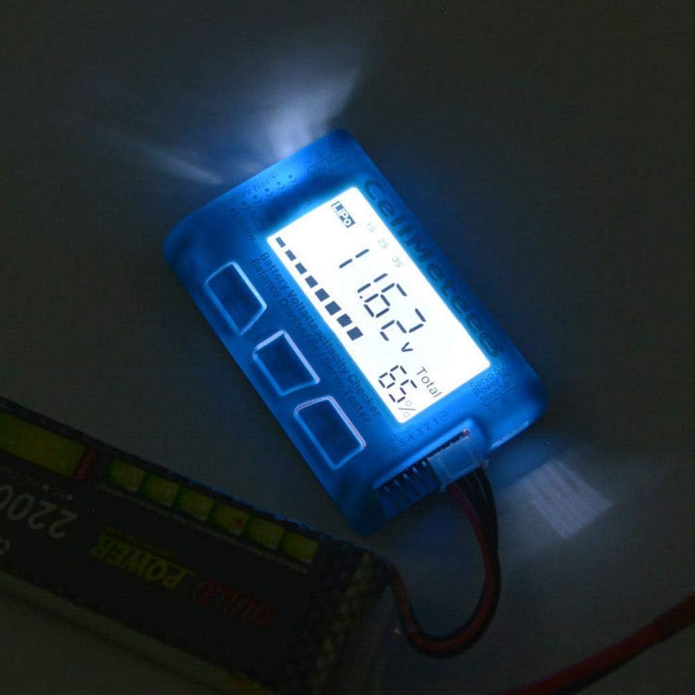 ICQUANZX RC 8 Digital Battery Capacity Checker Servo Tester LCD Backlight for LiPo Life Li-ion NiMH Nicd - Image 3