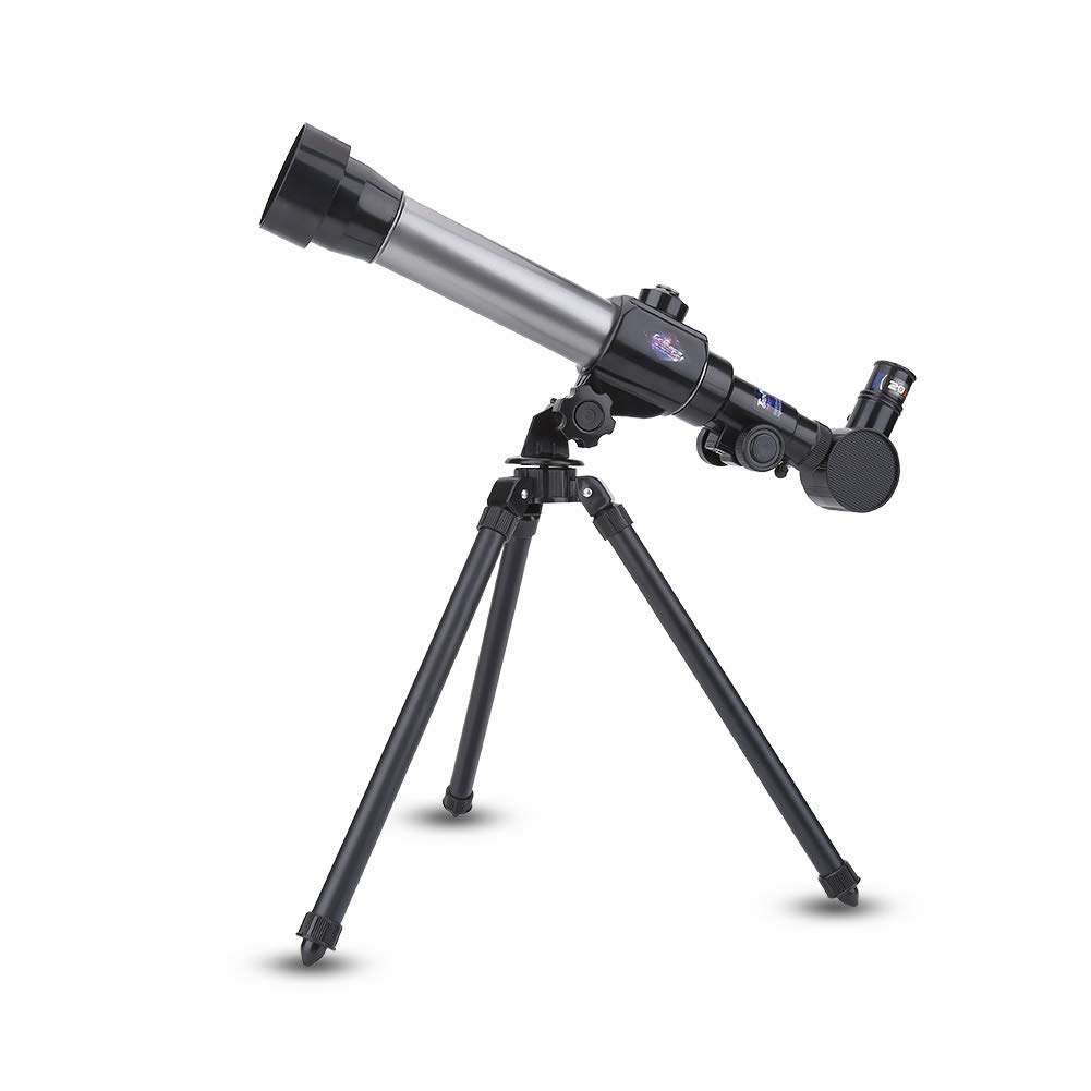 DilweAstronomical Telescope, Folding Tripod Refractor Travel Scope with 3 Interchangeable Eyepieces for Beginners Students Children Kids Moon Planet Observation