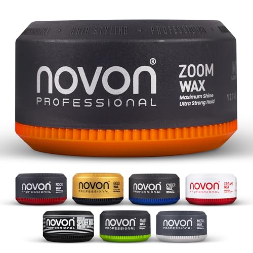 512SXcJOmyL 3 X Novon Professional Zoom Wax | Haarwax | 150 Ml Haarpomade | Natürliches Finish Mit Dezentem Glanz | Honig-Melonen-Duft | Leicht Formbar &Amp; Korrigierbar | Unisex, Kinderfreundlich &Amp; Salonfähig