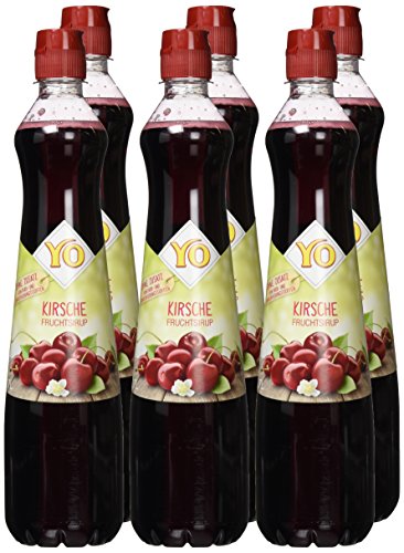 YO Sirup Kirsche (6 x 700 ml) – 1x Flasche ergibt bis zu 5 Liter Fertiggetränk – ohne Süßungsmittel, Farb… – Bild 5