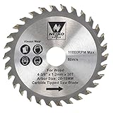 Neiko 10771A Carbide Tipped Circular Saw Blade, 4-3/8
