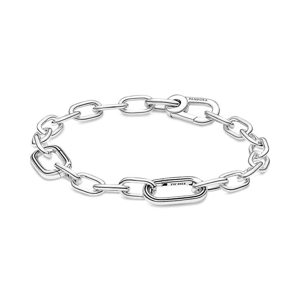 PANDORA ME Link Chain Bracelet In Sterling Silver For Medallion Charms, Size 16, No Box