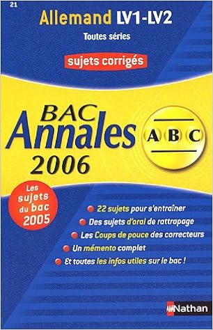 Allemand Lv1 Lv2 Toutes Series Annales Bac Sujets Corriges Pdf Telecharger Rasetbecadino