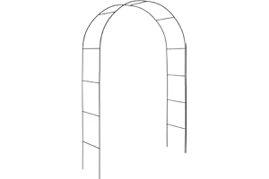 Heyfurni Garden Arch Trellis, Dark Green Durable Metal Arbor, Climbing Plants Support, Wedding Decoration Party Event Holiday