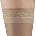 Ames Walker AW Style 48 Sheer Support 20-30 mmHg Firm Compression Open Toe Thigh High Stockings w/Top Band Nude Large