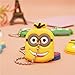 fabquality Cube Suction Cup Fidget Spinner Anti-Anxiety 360 Spin with Hand Stap + Minion Key Chain, ADHD Relieves Stress, Autism, Anxiety and Relax for Children and Adults