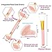Rose Quartz Roller for Face, Gua Sha Facial Massager & Facial Mask Brush Tools Set - Anti Aging, Eye Puffiness, Neck Slimming Skin Care Tool - Durable & Natural Jade Roller Alternative by Mostelle