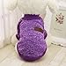 CHBORLESS Pet Dog Classic Knitwear Sweater Warm Winter Puppy Pet Coat Soft Sweater Clothing for Small Dogs (M, Purple)