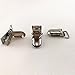 25pcs 15mm Pacifier Suspender Clips, JerryMart Pacifier Clips for Making Pacifier Holders Bib Clips Toy Holder Silver