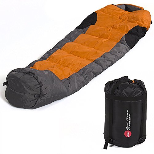 Mummy Sleeping Bag 5f 15c Camping Hiking With Carrying Case