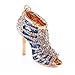Yosoo High-heeled Shoe Keychain, Creative Fashion Refinement Hollow Shoes Keyring, Keyfob Crystal Rhinestone Decoration Chain
