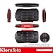 Kiorafoto 12 Slots SD SDHC SDXC Card Holder Case Professional Water-Resistant Anti-Shock Memory Card Storage Protector Wallet with Carabiner