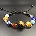 sdsruioo Handmade Solar System Bracelet Universe Galaxy The Nine Planets Guardian Star Natural Stone Beads Bracelets Bangles For Women and Men Gift (Adjustable Size)