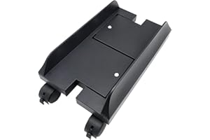 Yobeyi Universal ABS PC Computer Tower Stand Holder, Adjustable Width, Rolling Caster Wheels, 6-10 inches, Black
