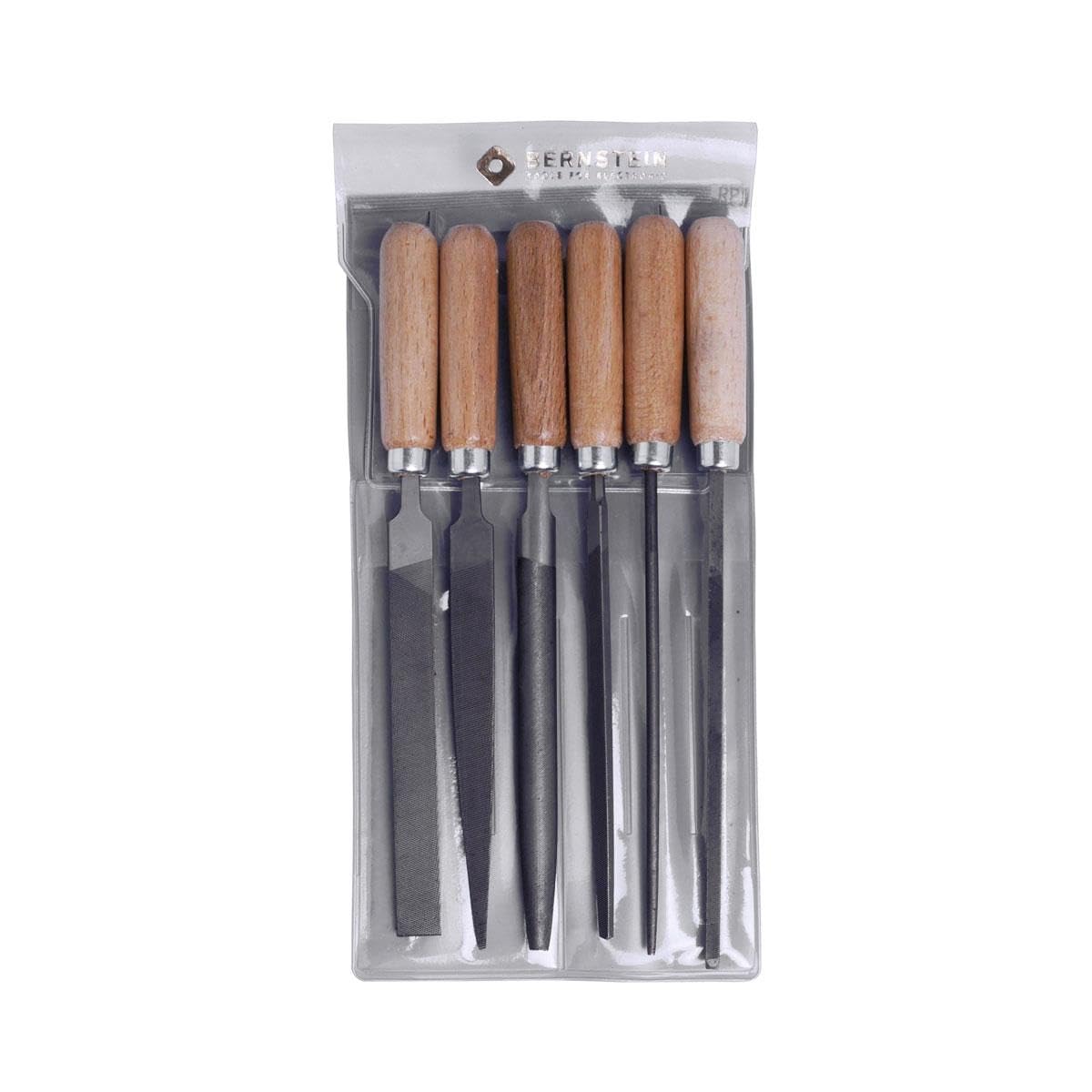 Bernstein 5-240 Set of 6 Files with Wooden Handle in Case