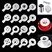 LOHOME Coffee Latte Garland Mould - 16 PCS Cappuccino Plastic Template + FREE Stainless Steel Powder Shaker - Fancy Coffee Stencils Model (Plastic)