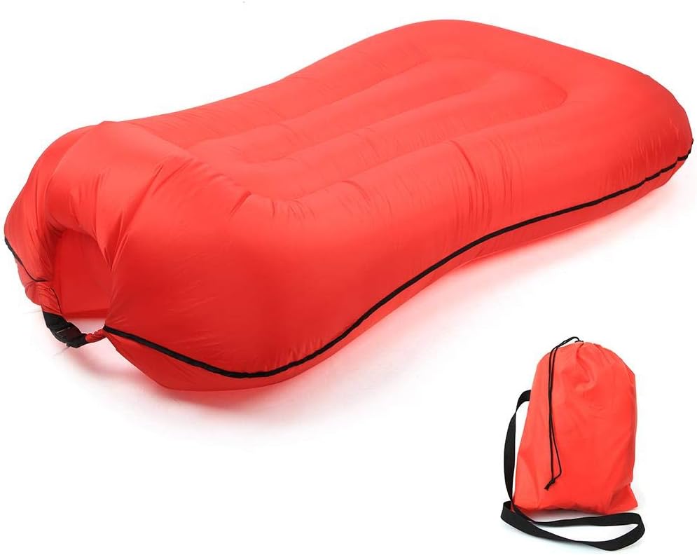 Jarchii 【2021 New Year 𝐏𝐫𝐨𝐦𝐨𝐭𝐢𝐨𝐧】 Foldable Outdoor Sleeping Bag, Inflatable Inflatable Sleeping