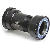 Wheels Mfg Pf30 Outboard Thread Together Bottom Bracket - ABEC-3 Black, 30Mm