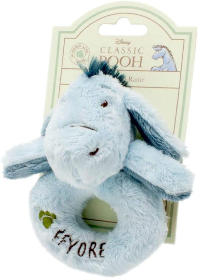 Rainbow Designs Classic Eeyore Ring Rattle, White