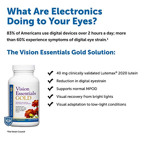 Dr. Whitaker's Vision Essentials Gold Eye Health Supplement with 40
