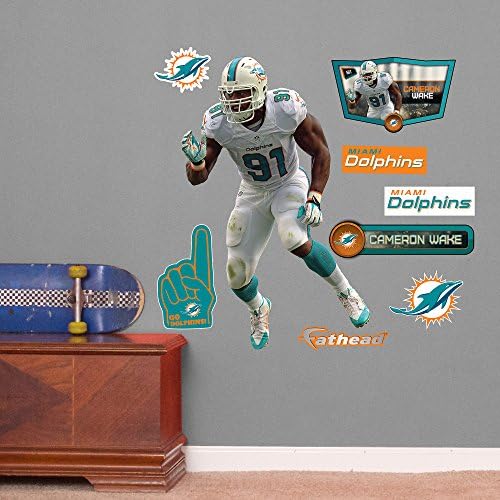 NFL Miami Dolphins Cameron Wake Junior Wall Decal