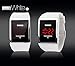 GOHUOS Fashion Touch Screen Digital LED Big Dial Waterproof Fashion Sport Mens Womens Unisex Wrist Watches-White