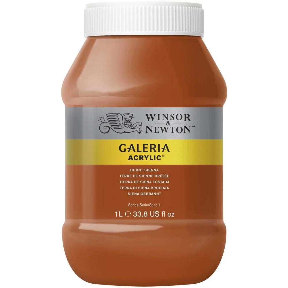Winsor & Newton Galeria Acrylic, Siena Gebrannt, 1000ml - Acrylfarbe