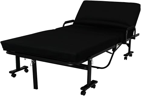 Amazon Co Jp アイリスオーヤマ ベッド 折りたたみベッド シングル 収納 高反発 ハイタイプ 完成品 ブラック Otb Krh ホーム キッチン