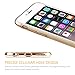 iPhone 6S Case, VANSIN 3 in 1 Ultra Thin and Slim Hard Case Coated Non Slip Matte Surface with Electroplate Frame for Apple iPhone 6 (2014) and iPhone 6s (4.7'')(2015) - Gold