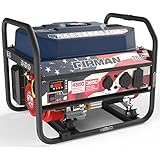 Firman P03611 4550/3650 Watt Recoil Start Gas Portable Generator with Stars and Stripes Print