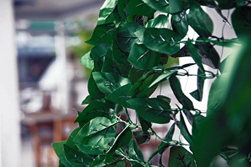 Fashion Garden Faux Ivy Privacy Fence Screen Artificial Hedge Fencing Outdoor Decor 39x78 INCH Soft Mesh Backing
