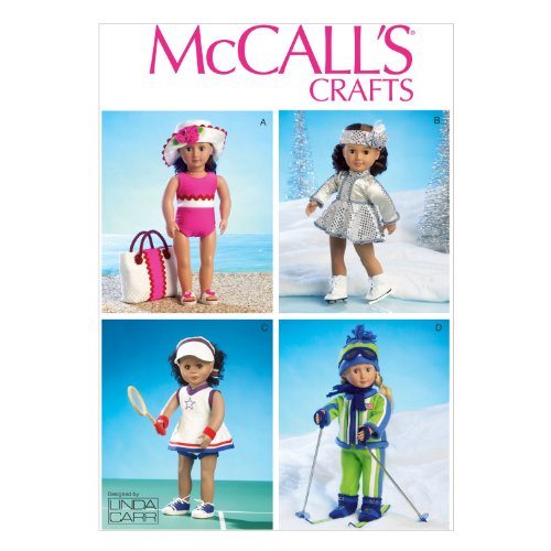 McCall Pattern Company M6938 Clothes for Sewing, Size 18-Inch