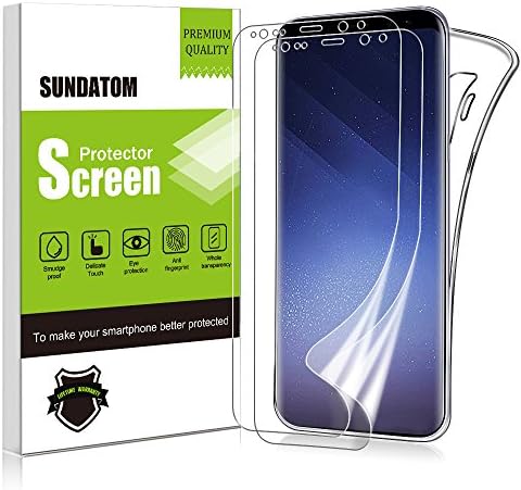 Galaxy S9+ Screen Protector,SUNDATOM [2 Pack] Wet Apply TPU Soft Full Coverage Protective Film [Bubble Free] [No lifting] For Samsung Galaxy S9 Plus