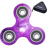 Tri-Spinner Fidget Toy 3D Printing Ceramic with Premium Quality EDC Focus Toy for Kids & Adults (Night Stars)