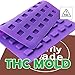 Mini Square THC Edibles Mold, Edible Gummies, Candy Mold, 54 cavities - Truffly Made