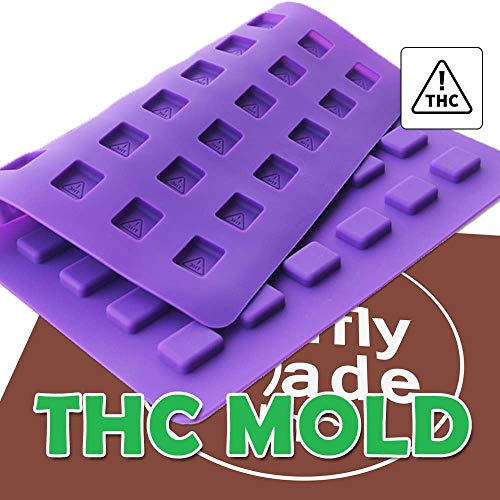 Mini Square THC Edibles Mold, Edible Gummies, Candy Mold, 54 cavities - Truffly Made
