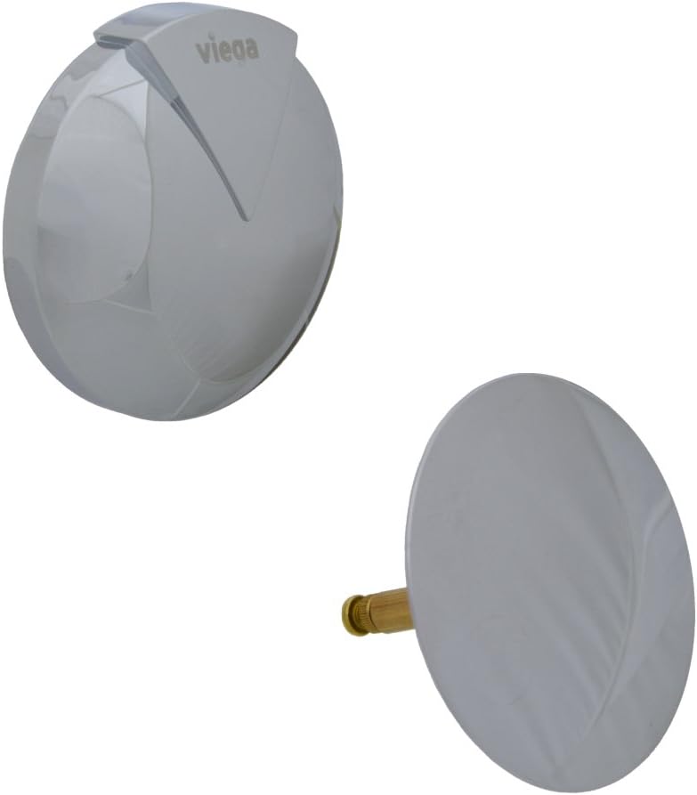 Viega Multiset 6162.0 103378 Rosette and Poppet Set Chrome-Plated, Chrome, High Gloss, 1.5 inches
