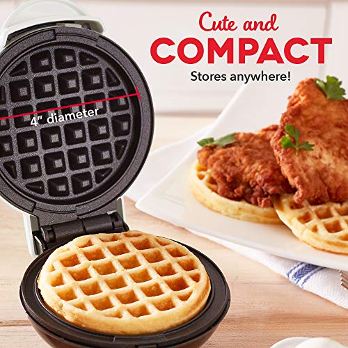 Dash Mini Maker: The Mini Waffle Maker Machine for Individual Waffles, Paninis, Hash browns, & other on the go Breakfast, Lunch, or Snacks - White Dash Mini Maker: The Mini Waffle Maker Machine for Individual Waffles, Paninis, Hash browns, & other on the go Breakfast, Lunch, or Snacks - White