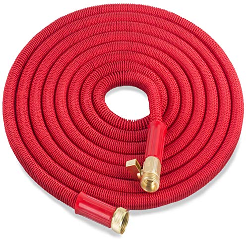 Expandable Garden Hose 75 Ft. Long | Heavy Duty Water Hose | Retractable Hose for Gardening Car Wash RV Motorhome Camper Accessories Flexible Kink Free Marine Hose | Portable Water Hose