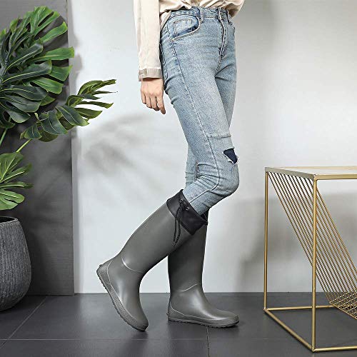 Asgard Women's Packable Tall Rain Boots Ultra Lightweight Garden Wellies NOT for Wide Calf
