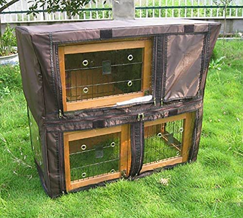 BUNNY BUSINESS Rabbit Hutch Covers over 20 Types Rabbit Hutches Rabbit Run Cover (BB-36-DDD),Brown