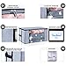 Seckon Large Capacity Clothes Storage Bag Containers [2 Pack] 81.5L Closet Storage Organizer with Clear Windows and Reinforced Handles, 23.65x 17.75x 11.85 inches