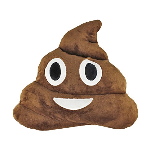 KateDy 13.8" Cute Poo Shape Pillow Emoji Emoticon Cushion Stuffed Doll Plush Toy Children Adult Doll,Great Birthday Gift Xmas Gift Baby Nursery Home Decoration Set