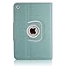 Thankscase Case Compatible for iPad Mini 4, Rotating Case Cover with Wallet and Pocket with Hand Strap with Auto Sleep/Wake Function for iPad Mini 4 2015 (Gold Jade)