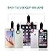 LENSOUL 3 in 1 Clip-on Cell Phone Camera Lens Kit, 180 Degree Fisheye Lens+Wide Angle Lens+10x Marco Lens for Iphone/Samsung/All Other Smartphones 
