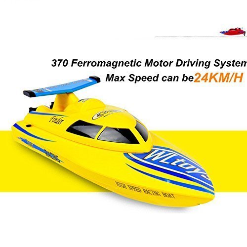 image for Rc Boat , ToyPark 4CH 2.4GHz High Speed 24km/h Electric RC Boat for Po
